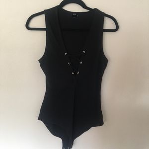 Criss cross body suit